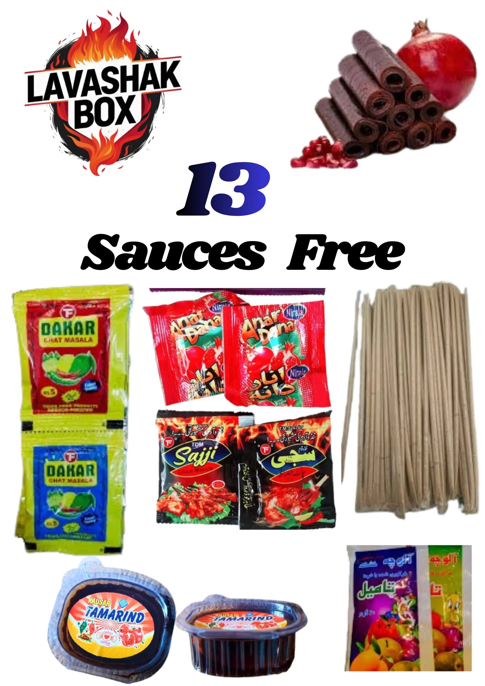 🔥 3 Pcs Lavashak Deal Box Imported sheets Get 13 Sauces FREE - TikTok Famous Snack - Ready to Eat #trendingnow lavashakbox
