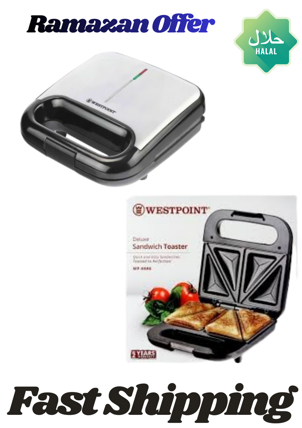 Westpoint Sandwich Toaster 6686 – Electric Sandwich Maker | Buy Online Pakistan lavashakbox
