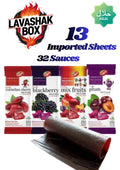 🔥 13 Pcs Lavashak Deal Box Imported sheets Get 32 Sauces FREE - TikTok Famous Snack - Ready to Eat #trendingnow lavashakbox