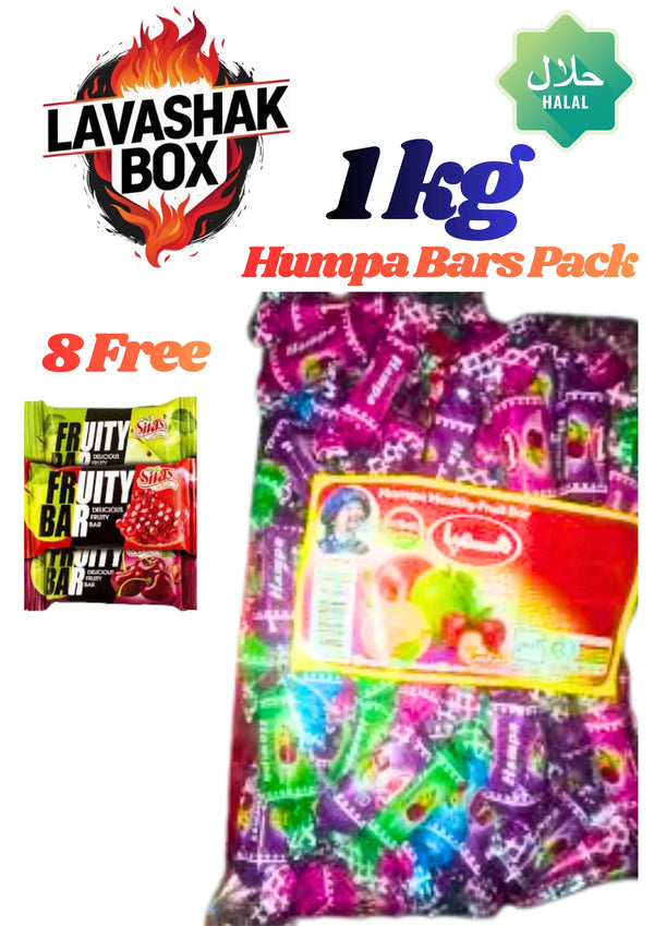 🔥 Lavashak Box 1kg Humpa Imili bar Sauces fruity Imili bars + 8 Fruity bars Free | TikTok Famous Snack | #TrendingNow lavashakbox