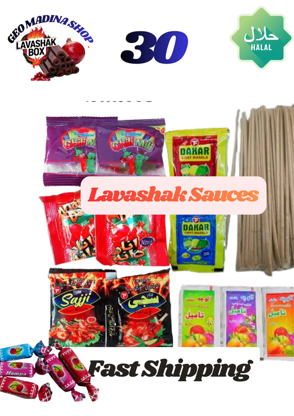 🔥 Lavashak 30 Sauces Deal Box - TikTok Famous Snack - Ready to Eat #trendingnow lavashakbox
