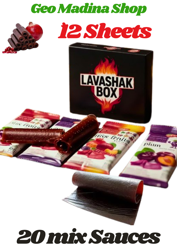 🔥Lavashak Box –  Lavashak box - Imported Lavashak 12 Imili Sheets with 20 sauces #TrendingNow lavashakbox
