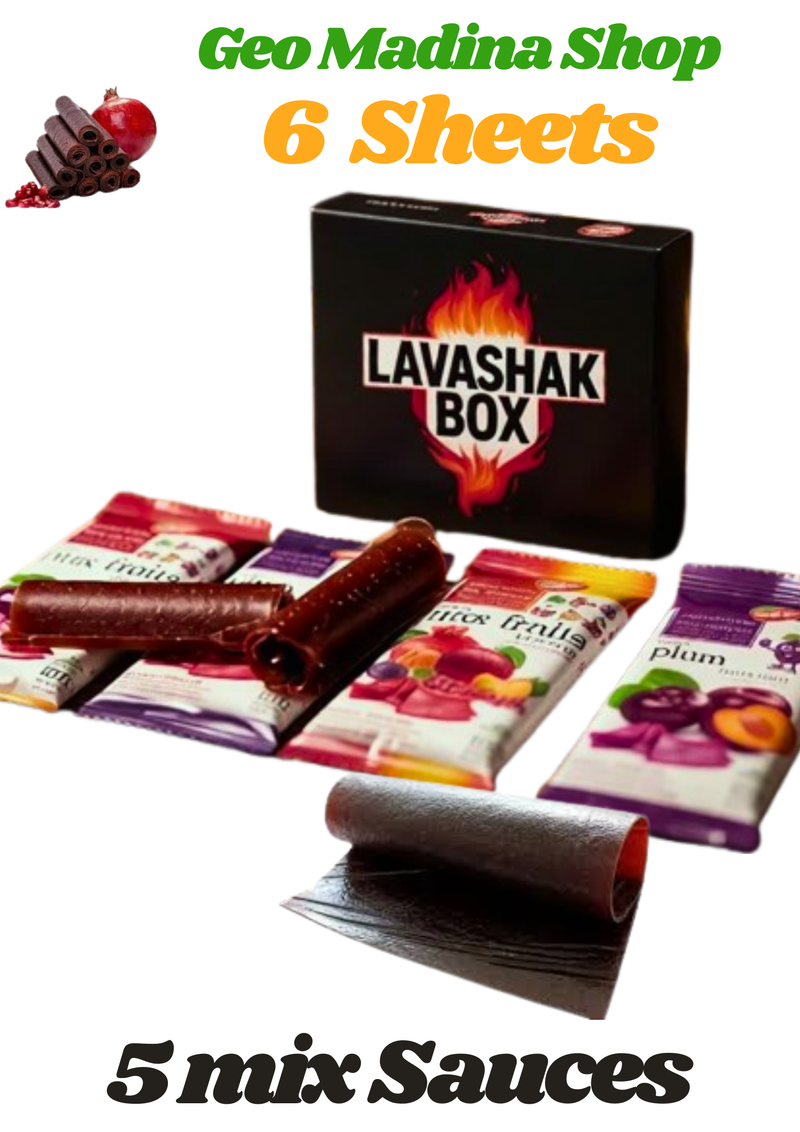 🔥Lavashak Box –Lavashak Box 6 Lavashak imported irani imili with 5 sauces #TrendingNow lavashakbox